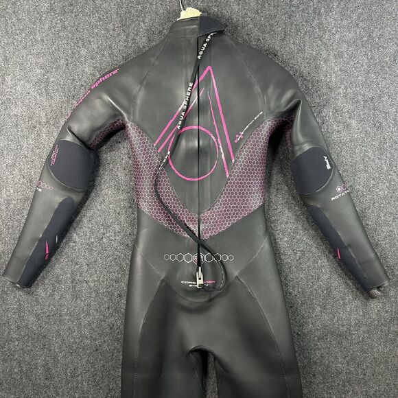 Aqua Sphere Phantom Triathalon Wetsuit Women's Large Black Pink Core Power - Picture 5 of 15